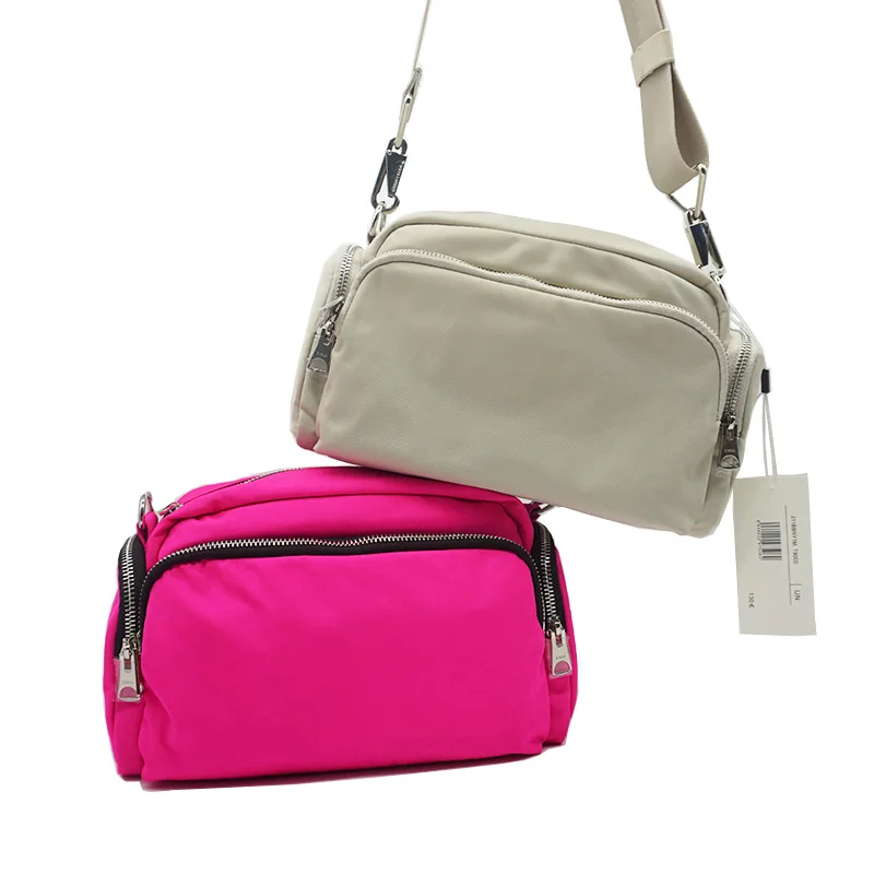 

2022 Fashion Ladies Messenger Bag Nylon Waterproof Double Layer Shoulder Bag Famous Luxury Brand Women Bag Designer Handbag