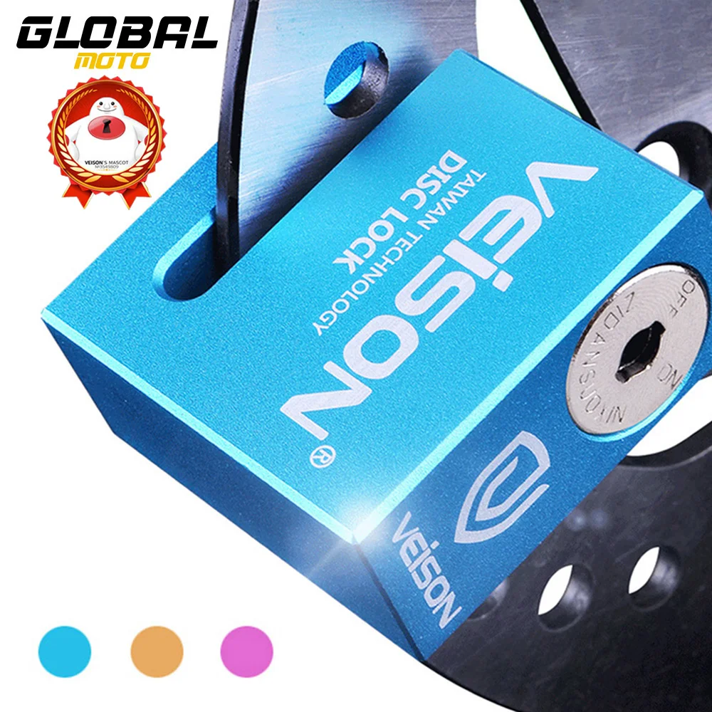 

VEISON Motorcycle Lock Anti Theft Disc Brake Lock Alloy Theft Protection Brake Motorcycle Accessories Waterproof Disc Locks