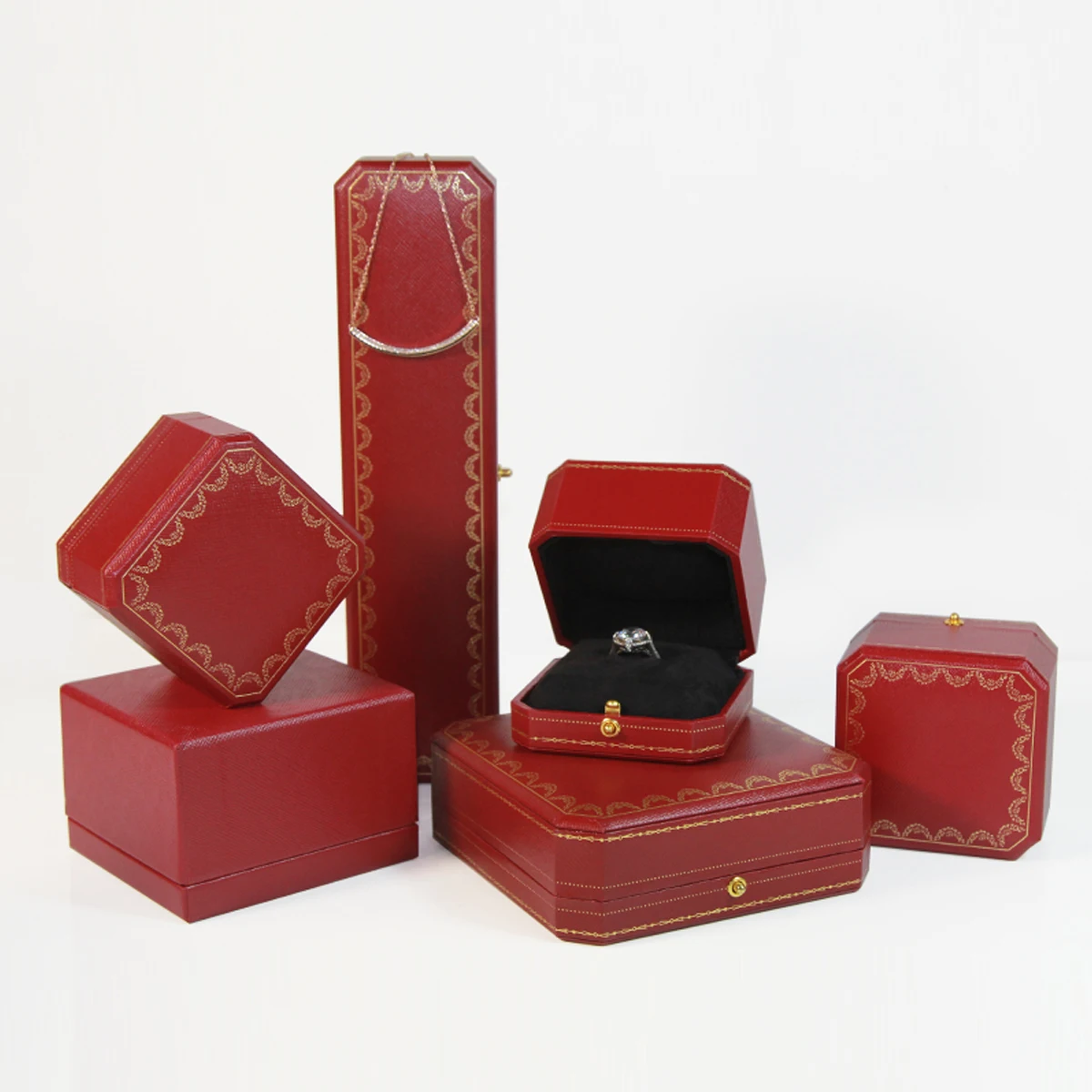 High-end Jewelry Box Wedding Ring Box Earring Rings Box Jewelry Organizer Box Luxury Jewelry Gift Packaging Box Bracelet Package