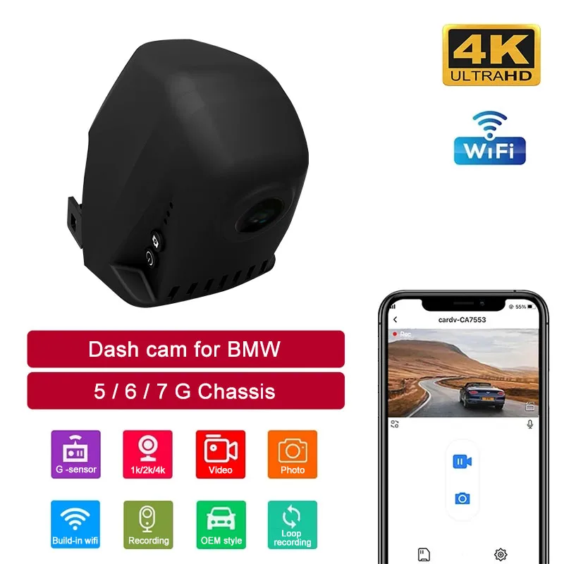 	Car Dvr Dash Cam 4K Wifi Plug 	