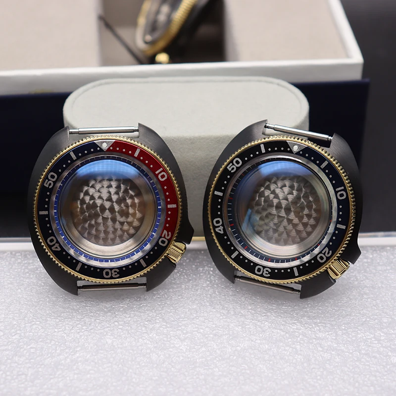 44mm Case Mod SKX 6105 Tuna Samurai Men's Watches Parts Sapphire Glass For Seiko NH35 NH36 SKX007 SKX013 Movement 28.5mm Dial