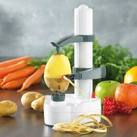 upgraded package electric spiral apple peeler cutter slicer fruit potato automatic battery operated peeler machine kitchen tools