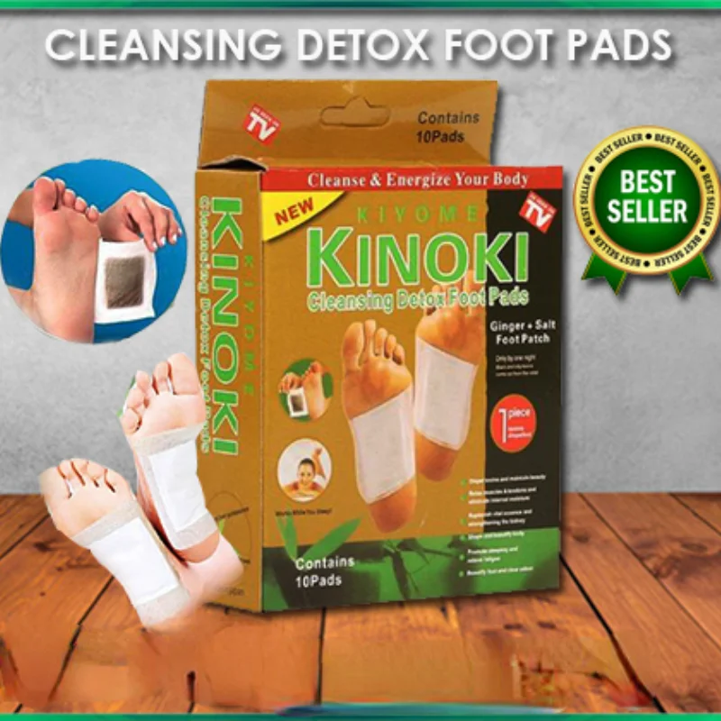 

10pcs/Box Health Body Detox Foot Patch Korea KINOKI Effective Improve Sleep Quality Organic Beauty Slimming Feet Cleansing Patch