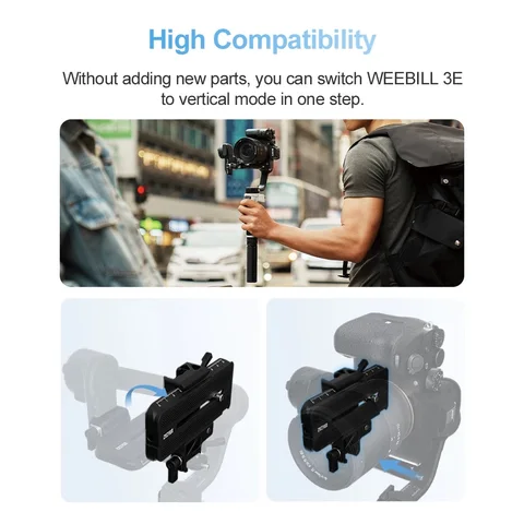 ZHIYUN CINEPEER Weebill 3E 3-осевой ручной стабилизатор камеры Gimbal для беззеркальных камер DSLR для видеосъемки, видеоблогов