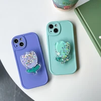 summer color tulip bear case for iphone 11 12 13 pro max xs x xr 7 8 plus se 2020 bumper back cover coque phone shell anti shock