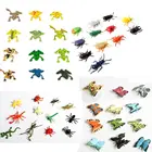 12 шт. в ассортименте, реалистичные экшн-фигурки в виде бабочек, лягушек, игрушечный набор, развивающий Жук и игрушки-насекомые, отличные подарки Вечерние