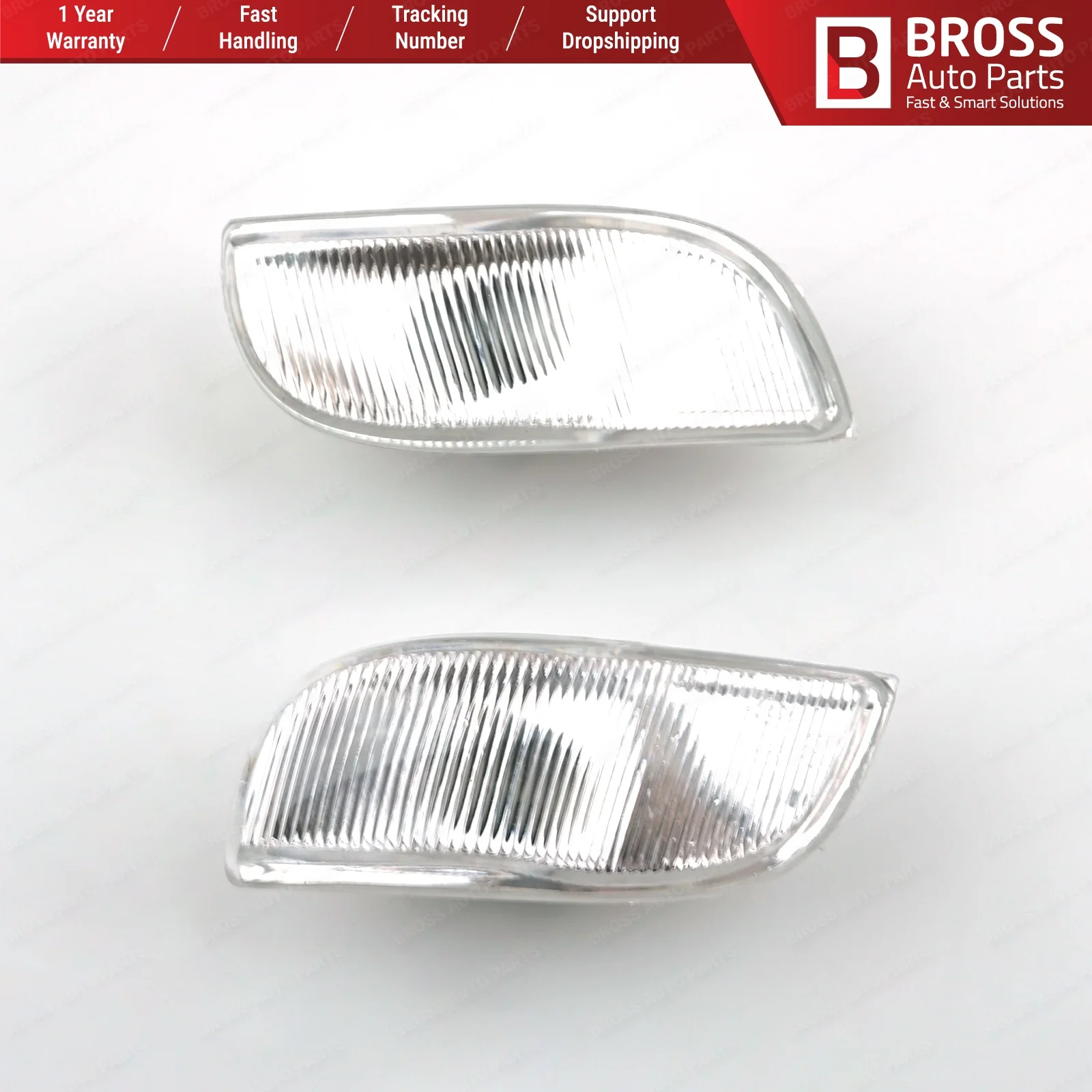 Индикатор бокового зеркала Bross BSP626 правая и левая линза 261653175R 261600977R для Renault Symbol MK3