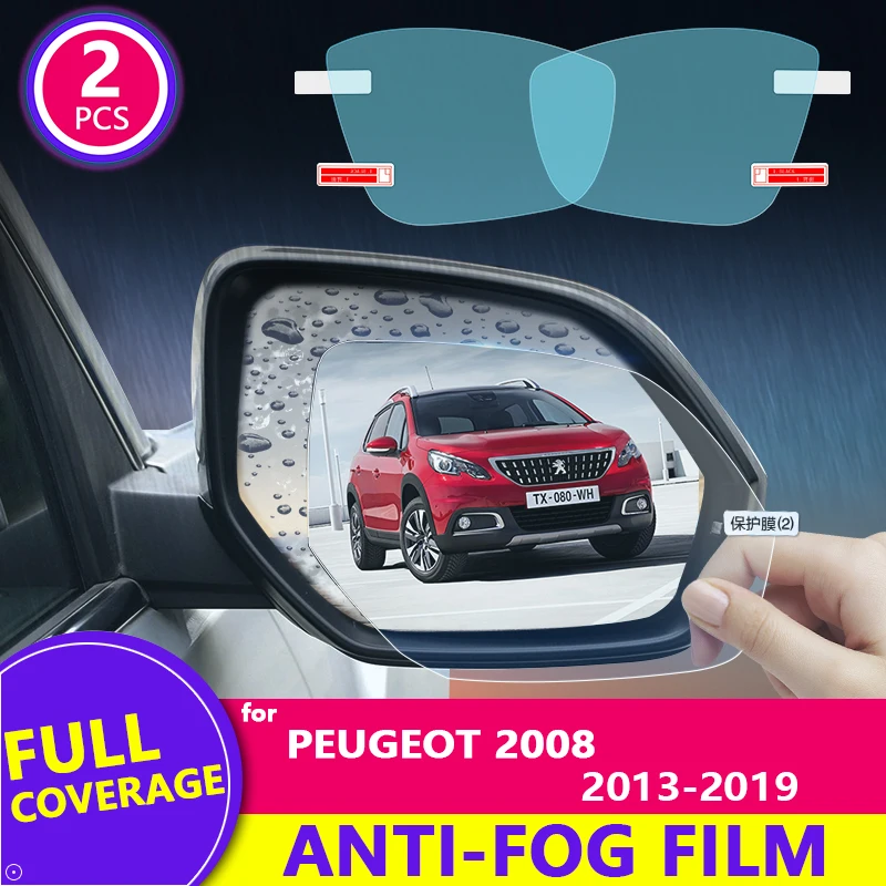 

Противотуманная Автомобильная Зеркальная Наклейка для Peugeot 2008 2013-2019 2015 2016 2017 2018 HD, автомобильные аксессуары