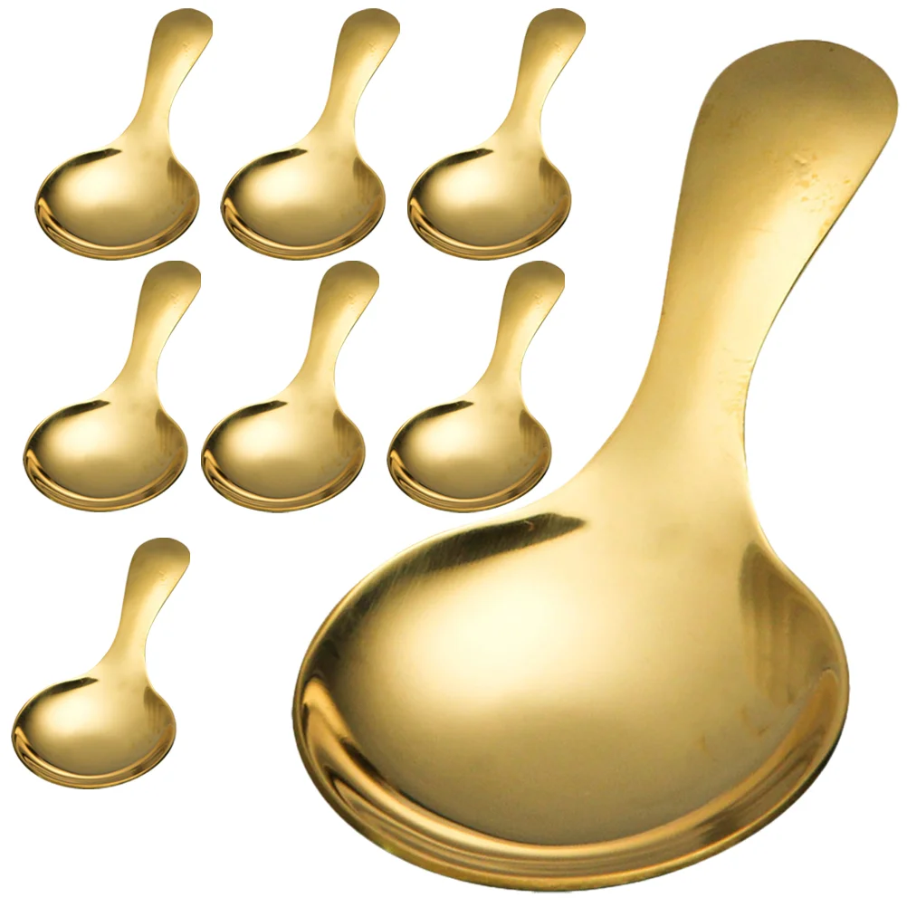 

8 шт., кофейные ложки из нержавеющей стали с короткой ручкой