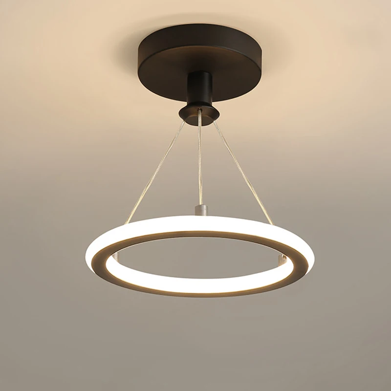 

Modern Led Ceiling Chandelier Hanging Wire Fixture Light for Living Room Bedroom Lamp Home Decor Indoor Lighting Black Gold