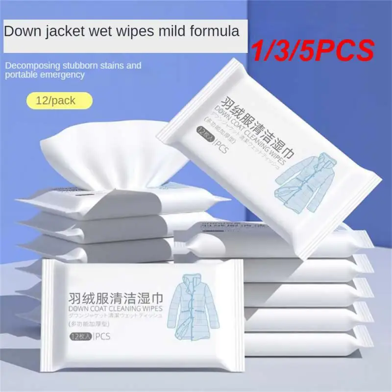 

1/3/5PCS Cleaning Wipes Oil Stain Removal Strong Decontamination Water-free Lavender Fragrance Laundry Stain Removers