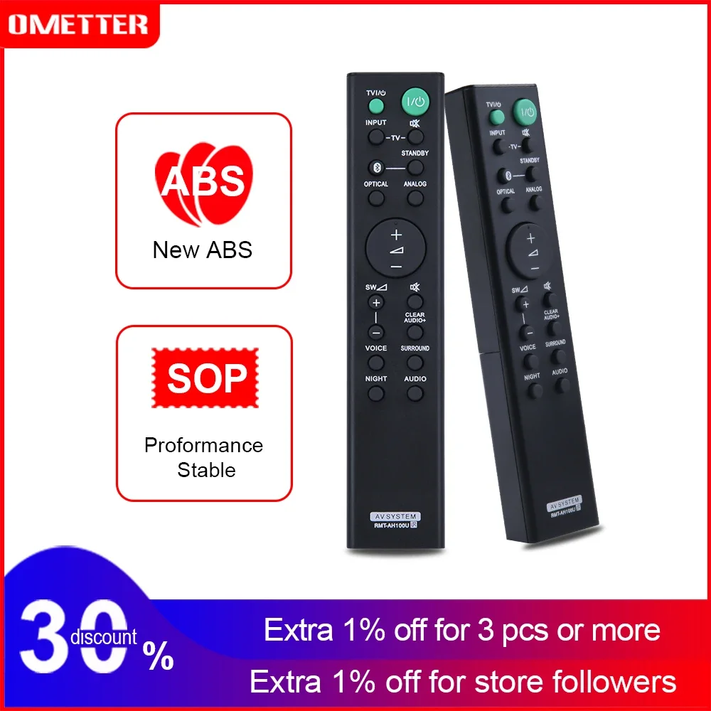 

ACCOONA New Remote Control RMT-AH100U FOR Sony SA-CT180 SA-WCT180 SS-WCT80 SA-CT80 Soundbar System