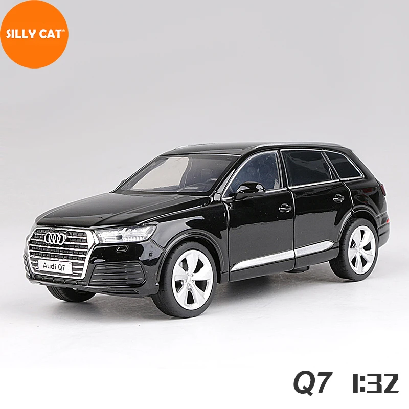 

1:32 металлическая модель автомобиля в виде кота для Audi Q7 2015- SUV 4 МБ 4 мг, модель автомобиля, Игрушечная модель автомобиля, коллекция моделей ав...