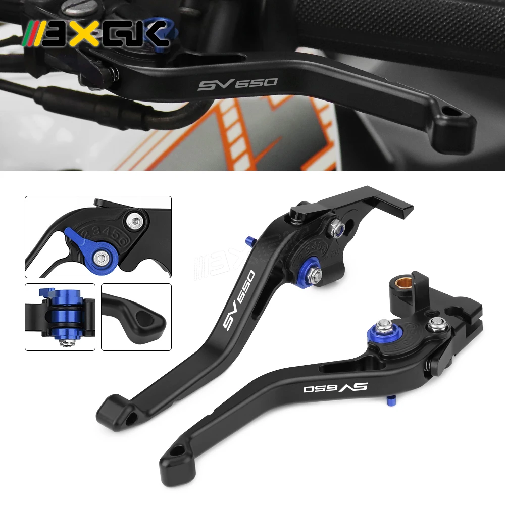 

Fit SV650 2022 Motorcycle CNC Short Brake Clutch Lever Handles Lever Accessories For Suzuki SV 650 SV650X 2016-2019 2020 2021