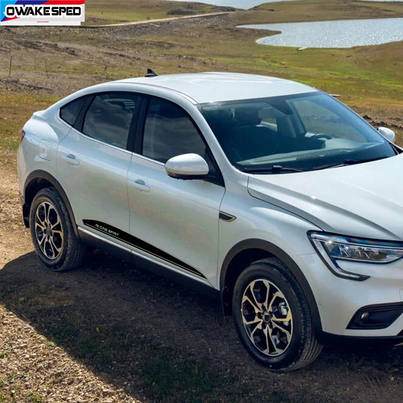 2 шт. боковые декоративные наклейки для кузова двери автомобиля Renault ARKANA Racing Spirit