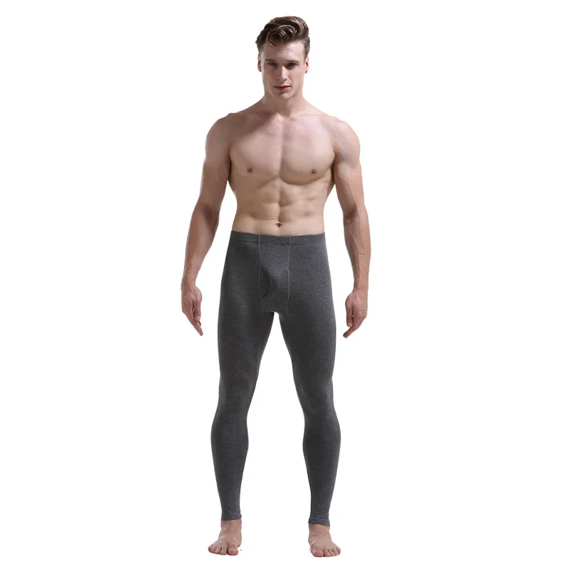 Men Long Johns Thin Thermal Underwear Bottoms Winter Warm Mens Thermal Pants Legging Tights Male Modal Thermo Underwear Trousers