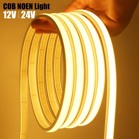 XUNATA IP68 водонепроницаемая неоновая LED лента 320LED 12В/24В
