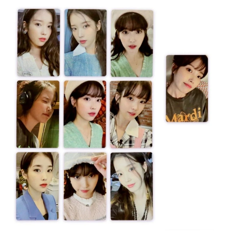 

10 шт./компл. Kpop IU фотооткрытки новый альбом клубника Луна самодельные HD ЛОМО открытки двухсторонние открытки для поклонников коллекционный ...