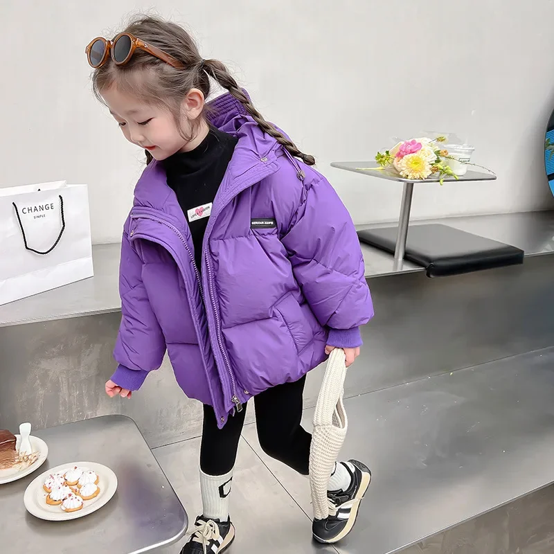 Стеганая куртка для девочек новинка 2023 зимняя детская стеганая утепленное