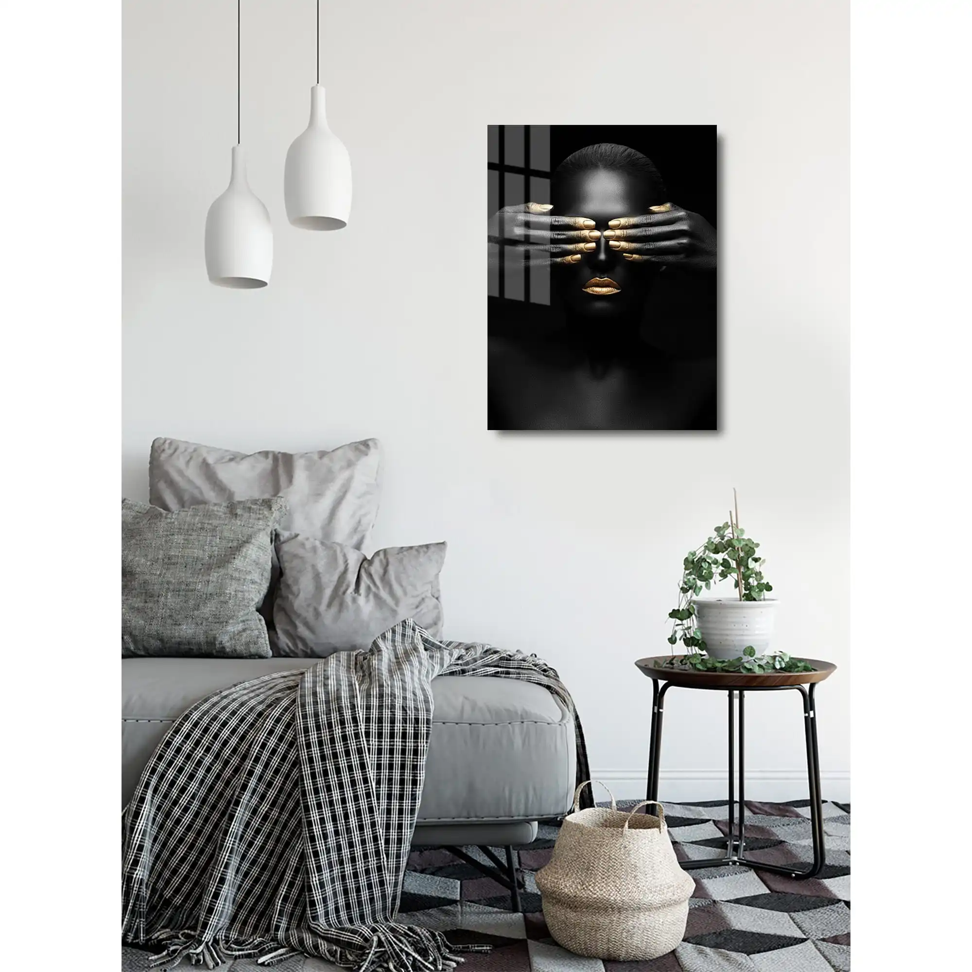 Картина на стекле &quotНе смотрю золото&quot 60x80 см |