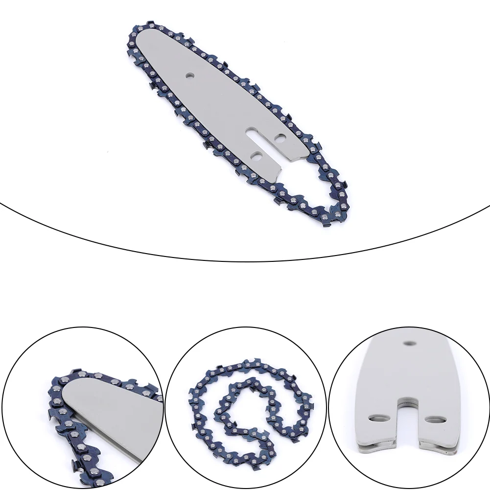 

Направляющая цепь для пилы, 4/6 дюймов, острая направляющая, аксессуар для бензопилы, сменная цепь для обрезки ветвей дерева