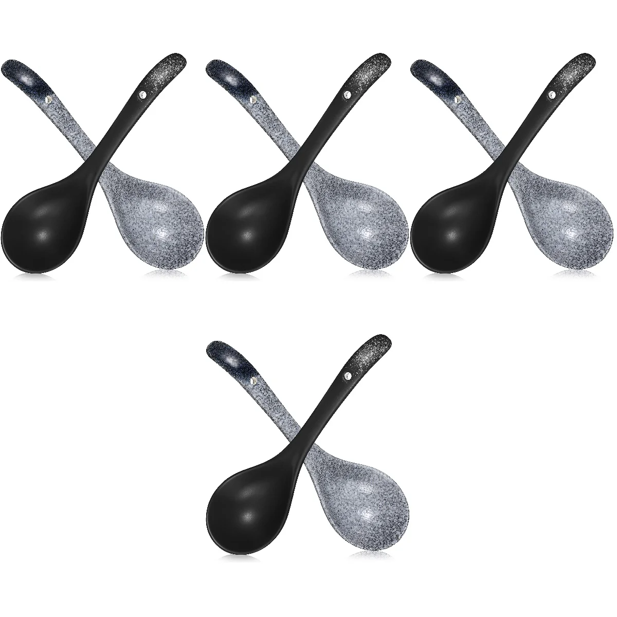

8 Pcs Soup Ladle Ladle Spoons Ceramic Dishes Flatware Soup Spoons Ceramic Spoons Big Spoon Household Soup Ladles Serving