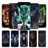 wolf lion animal samsung case for a10 e s a20 a30 a30s a40 a50 a60 a70 a80 a90 5g a7 a8 2018 soft silicone cover