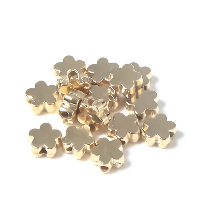 

100Pcs/lot about 6mm Flowers Gold Color Loose Spacer CCB Acrylic Beads DIY Jewelry Making Findings Charm Beads