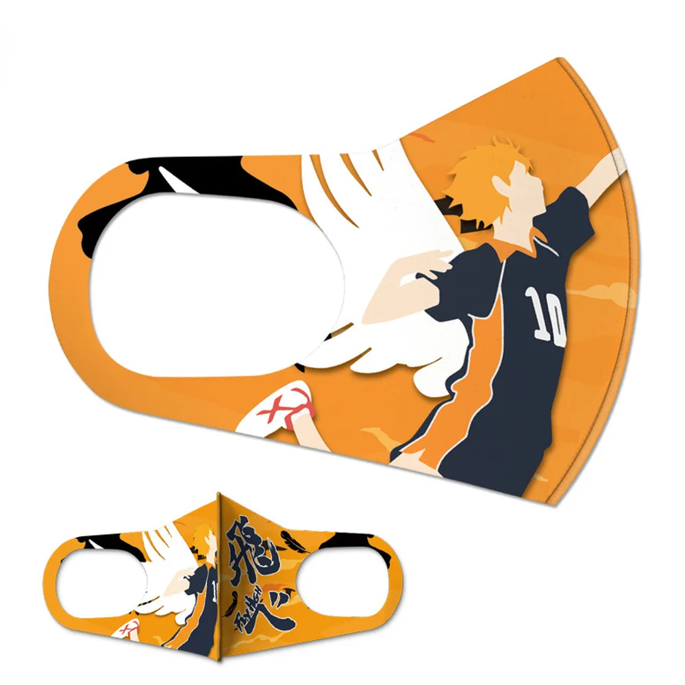 

Anime Haikyuu!! Mouth Mask Breathable Unisex Face Mask Reuseable Anti Pollution Face Shield Wind Proof