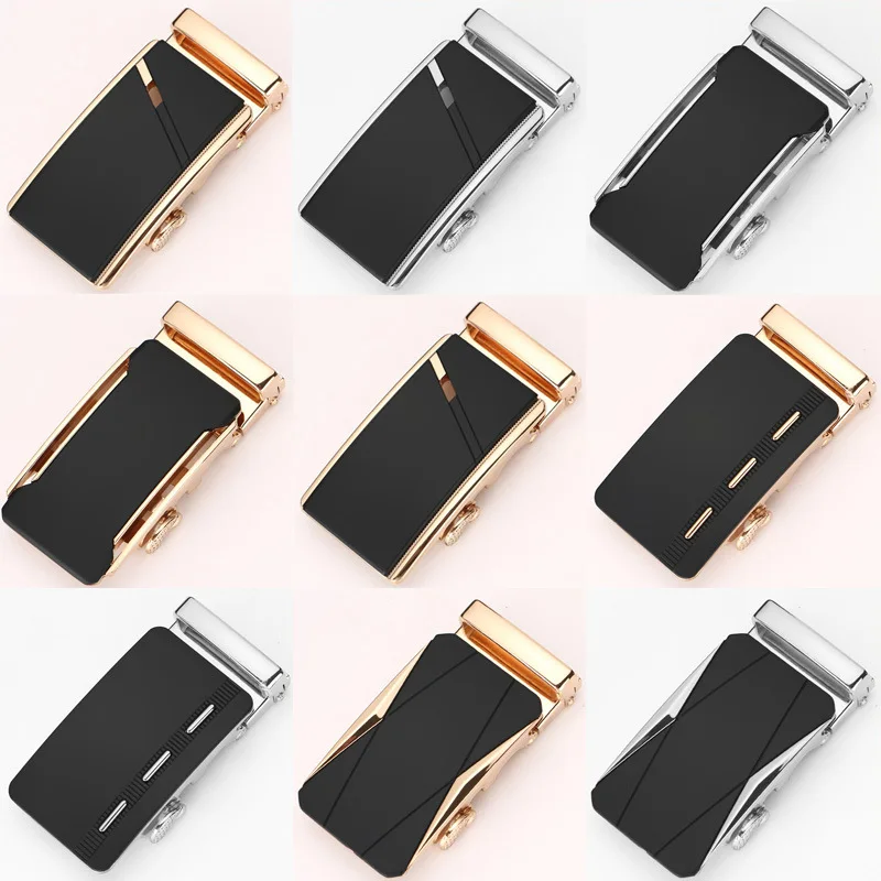 

New Fashion Men's Business Alloy Automatic Buckle Unique Men Plaque Belt Buckles for 3.5cm Ratchet Men Apparel Accessories belts