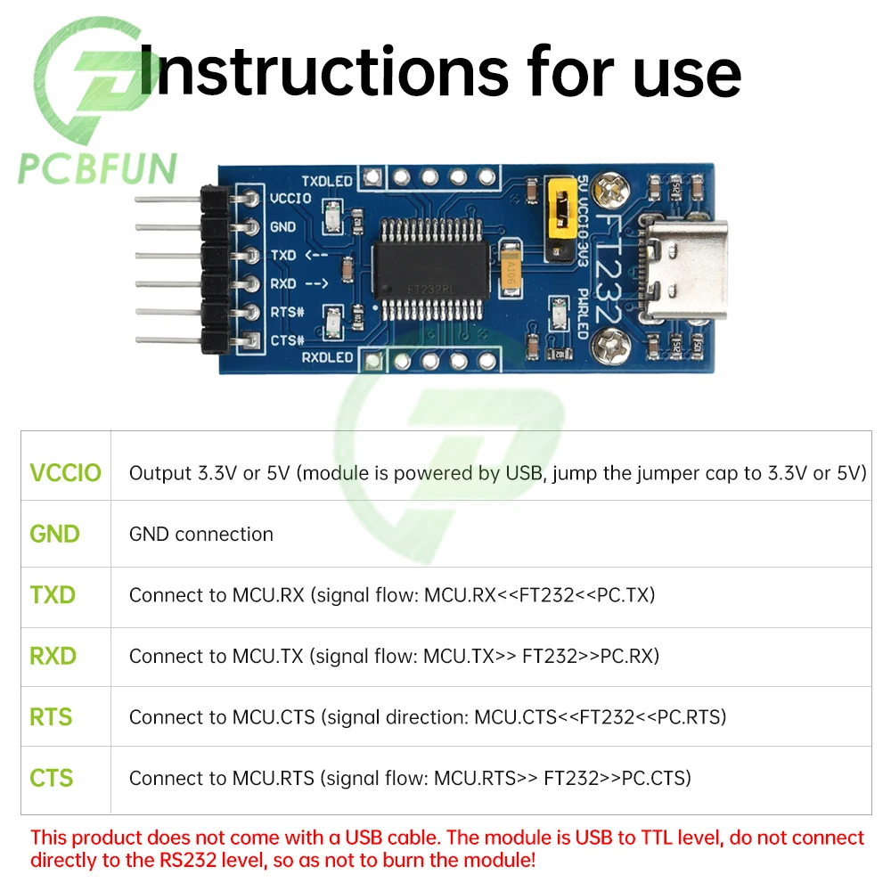 Модуль последовательного адаптера FT232RL FT232 FTDI USB 3 В 5 на TTL для Arduino TO 232 Micro