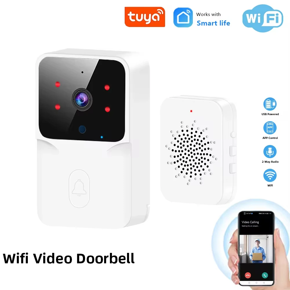 Фото Беспроводной дверной звонок с поддержкой Wi-Fi и Alexa Google №3