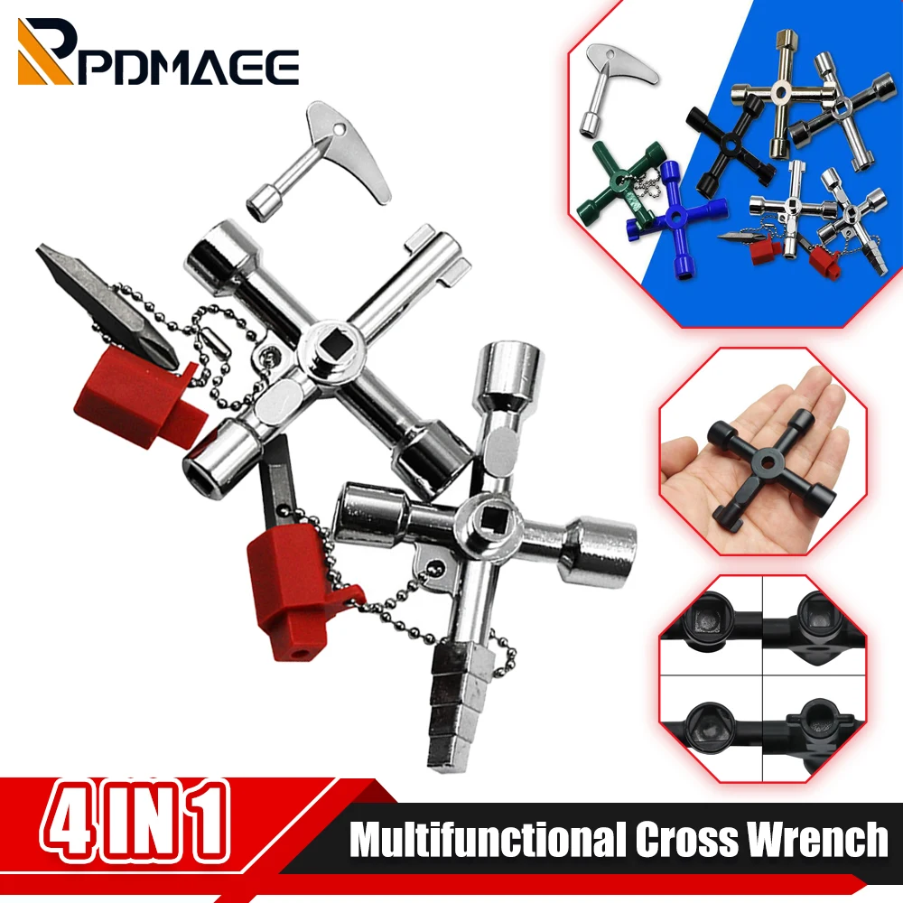 

Multifunction Phillips Wrench 4 Ways Universal Internal Triangle Key Wrench High Quality Multifunction Repair Tools Hand Tools