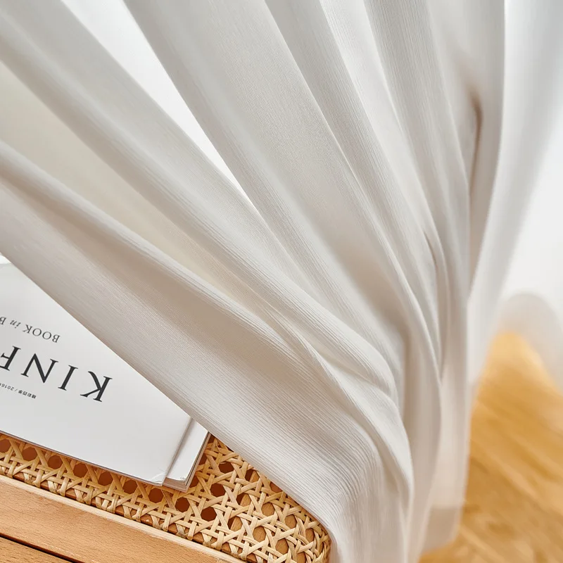 Широкие креповые шифоновые шторы высококачественные ткани подходящие для