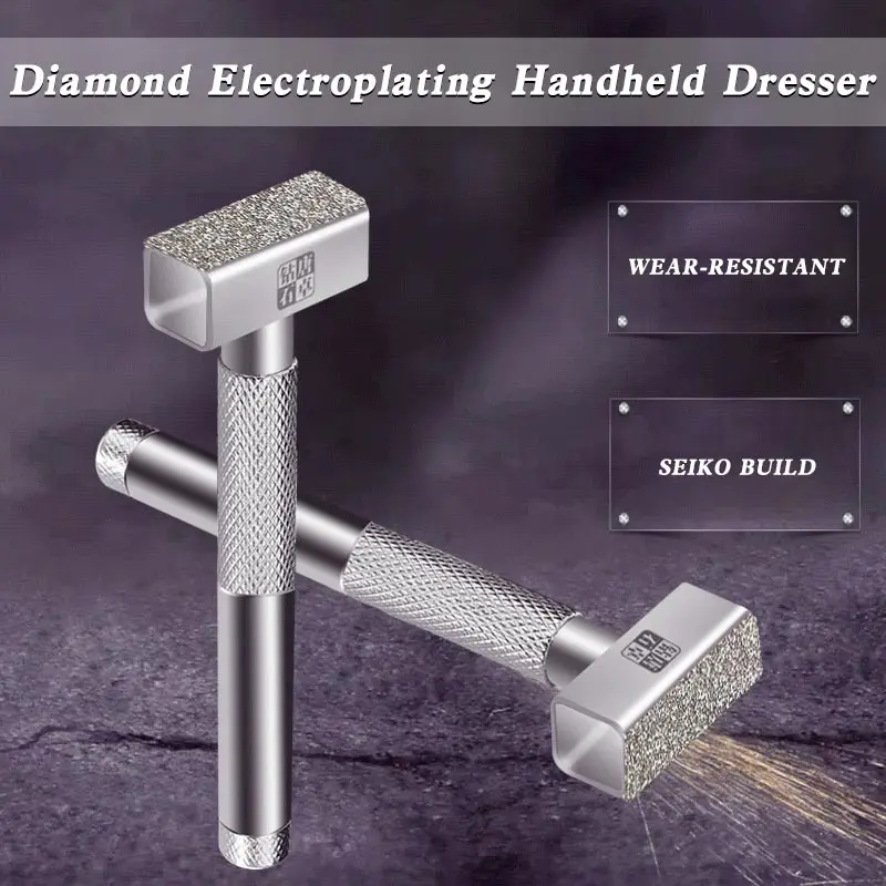 

Hand Held Diamond Grinding Disc Sharpening Dresser Wheel Stone Handle Head Tool Dressing Bench Pen Blade Abrasive Grinder Tools
