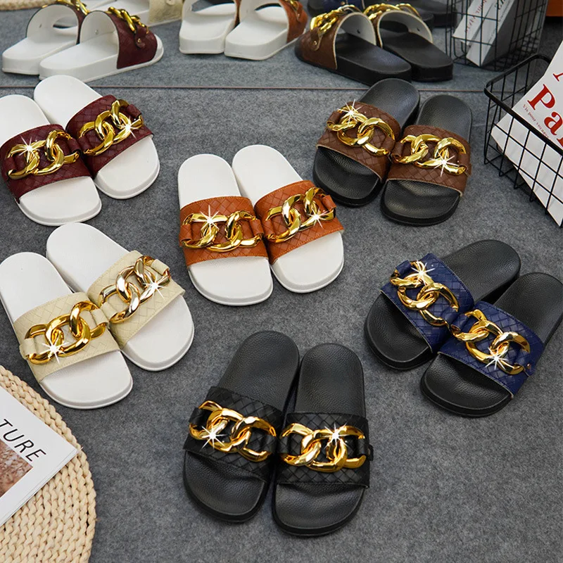 

Mules For Women 2022 Ladies' Slippers Cover Toe Female Shoes Fringe New Flat Summer Basic Scandals Fabric Rome Rubber PU