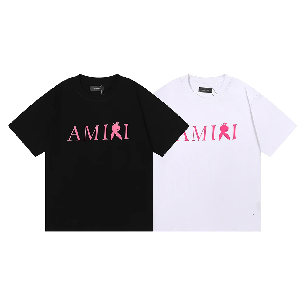 

AMIRI 22ss Rogue Rabbit Print Round Neck Short-sleeved T-shirt Street Men And Women Couple Tide Brand High Street Designer