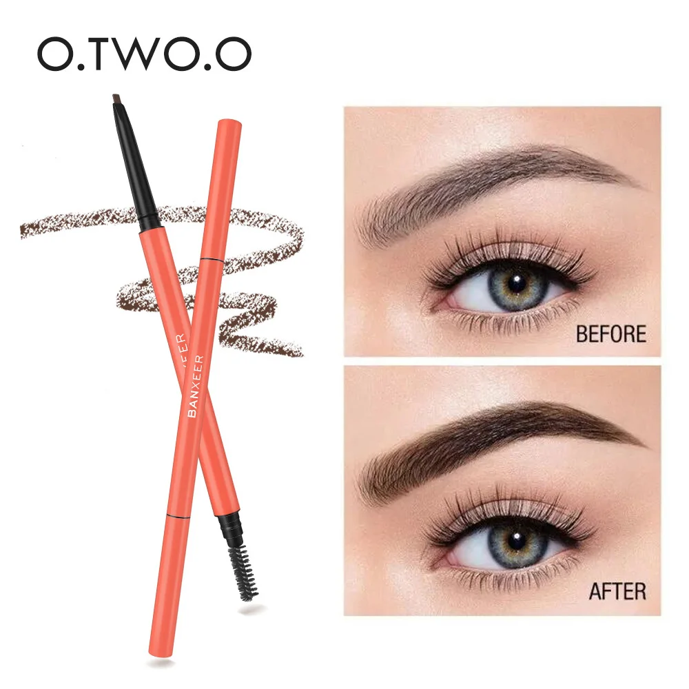 

BANXEER Eyebrow Pencil Waterproof Makeup Female Double-Ended Dye Tint Long Lasting Shade Eye Brow Pen Enhancers