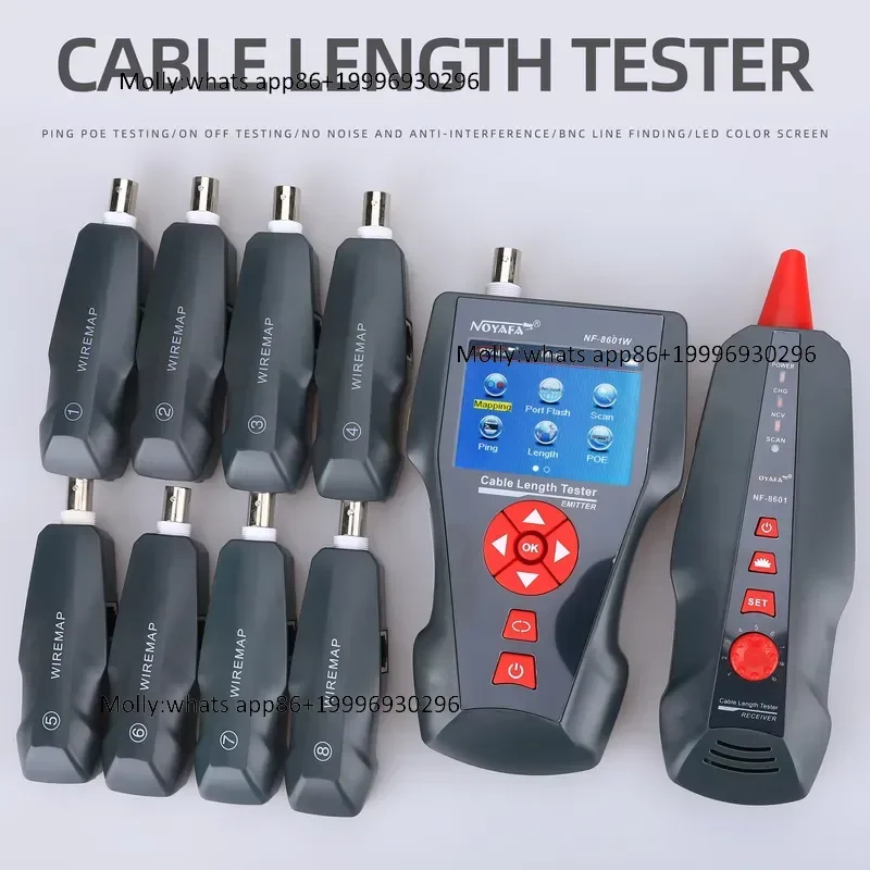 Многофункциональный тестер сетевых кабелей NF-8601W (RJ45, RJ11, BNC, POE, PING) с функцией проверки перекрестных помех и трассировщиком проводки (art.: 3920dbe28a9ff) - 3920dbe28a9ff