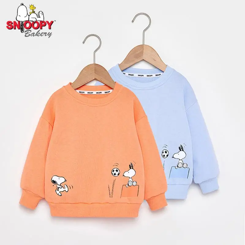 

Детский свитер с героями мультфильмов, милый топ из чистого хлопка для мальчиков и девочек, рубашка с длинным рукавом, удобная мягкая детска...