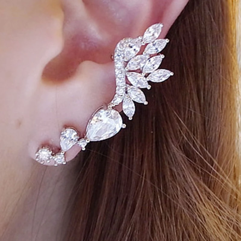 Каффы женские U2JF, из сплава, без пирсинга, с крыльями Стразы