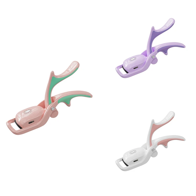 

Heated Eyelash Curler Electric Eyelash Curlers USB Rechargeable Heated Eye Lash Curler With Comb, 3 Heating Modes Pink