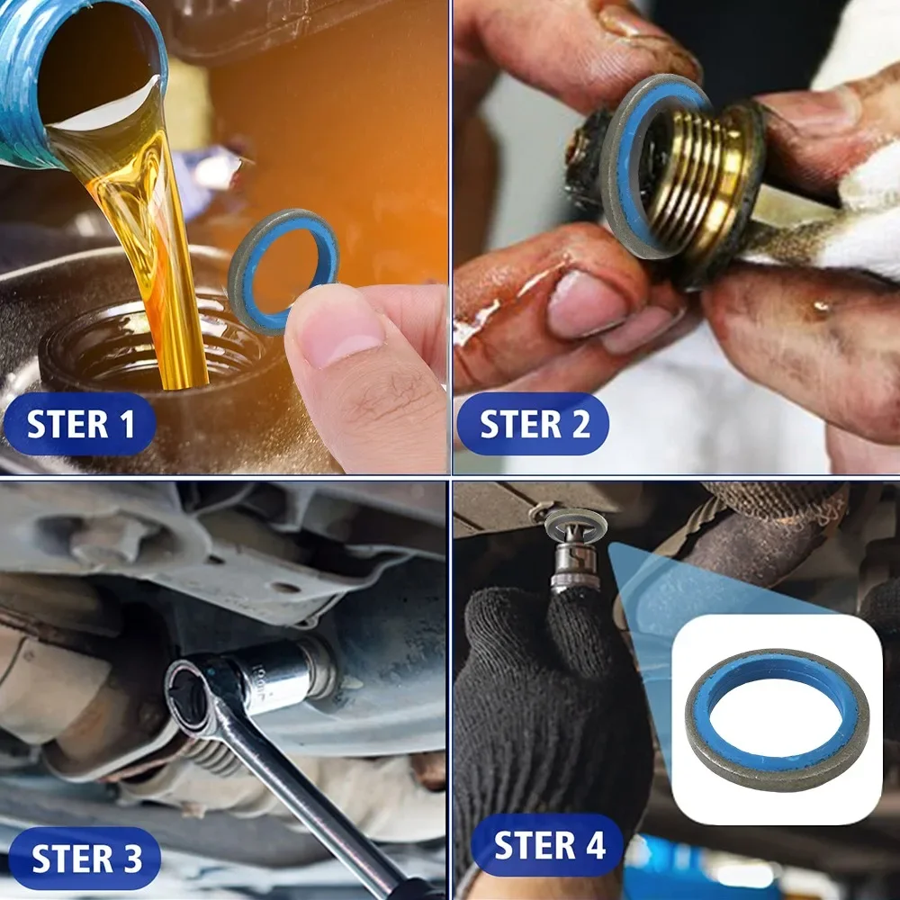 Прокладка сливной пробки масла автомобиля Комбинированная прокладка двигателя