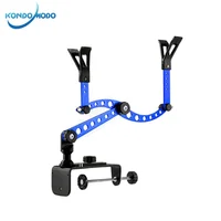Aluminium Alloy Raft Fishing Rod Holder Bracket Support Rack Pole Clamp Clip Stander Fishing Tackle Boat Accessories