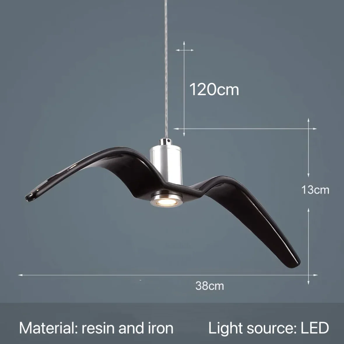 

Подвесной светильник «Чайка» LED из смолы