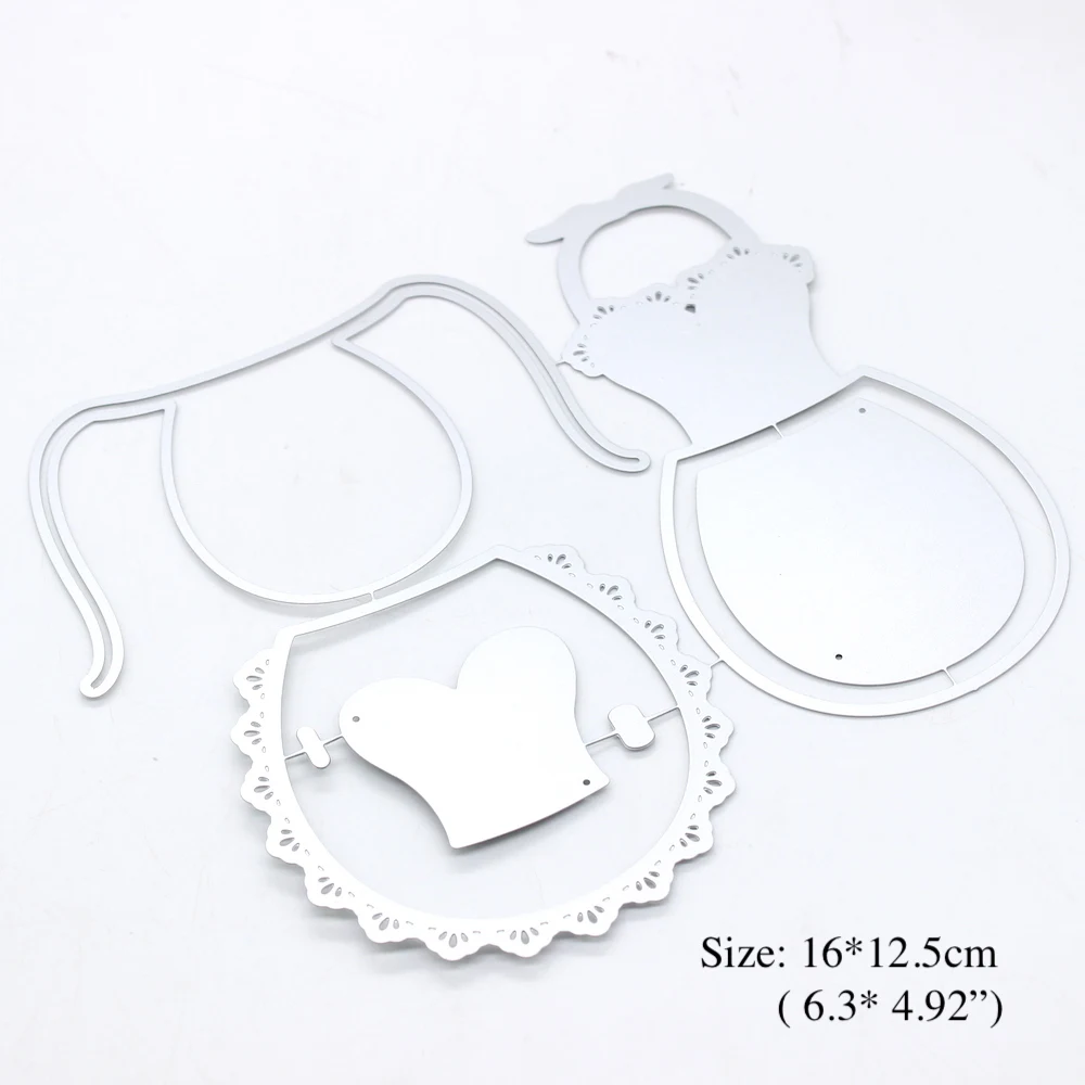 Большой элегантный фартук KSCRAFT металлические штампы трафареты для сделай сам