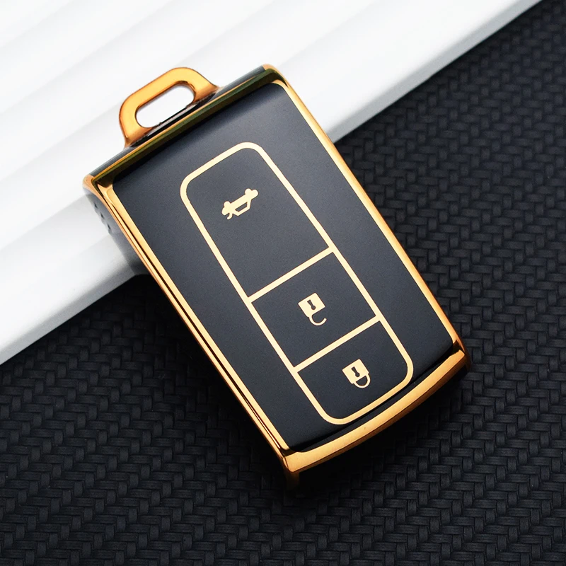 

Чехол для ключа из ТПУ с 3 кнопками для Toyota Camry Prius 20 Gen Corolla Verso