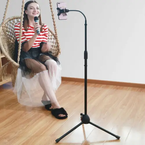 

Telescopic Tripod Floor Stand Heavy Duty Tablet Holder Music Rack for ipad Phone