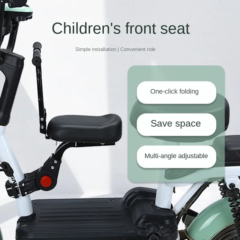 

Electric scooter, electric battery car, front seat, electric child seat, folding baby safety seat, small seat