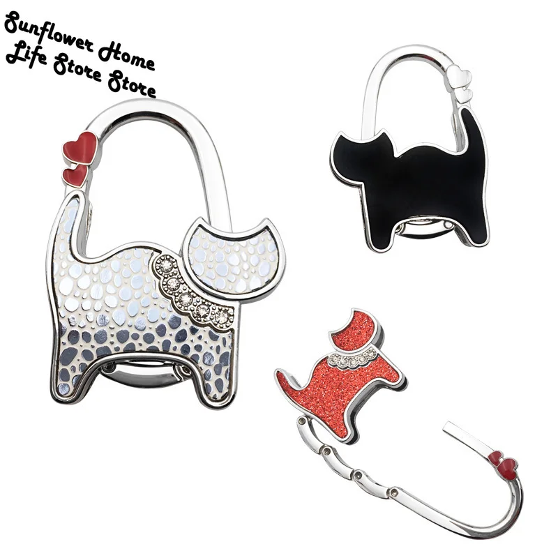 

Portable Folding Handbag Hook Holder Purse Hanger Table Edge Hanging Hooks for Handbag Decoration Women Bag Organizer